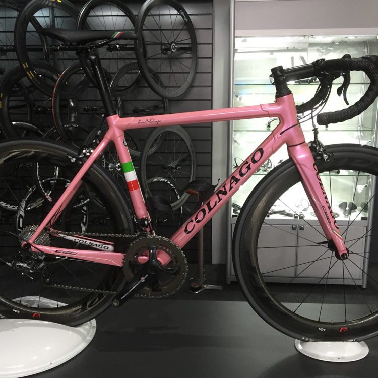 Colnago store pink bike